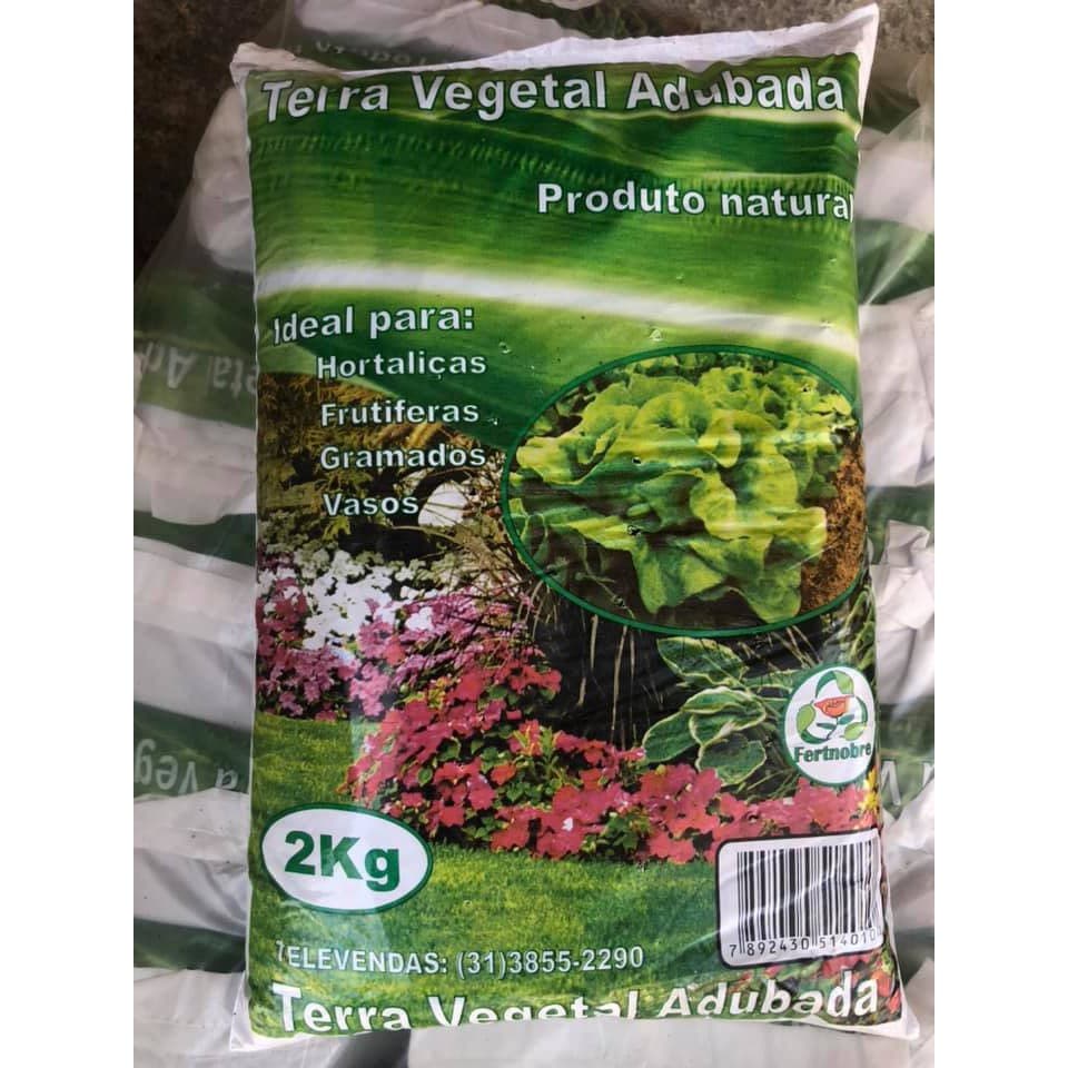 Terra Vegetal Adubada 2kg