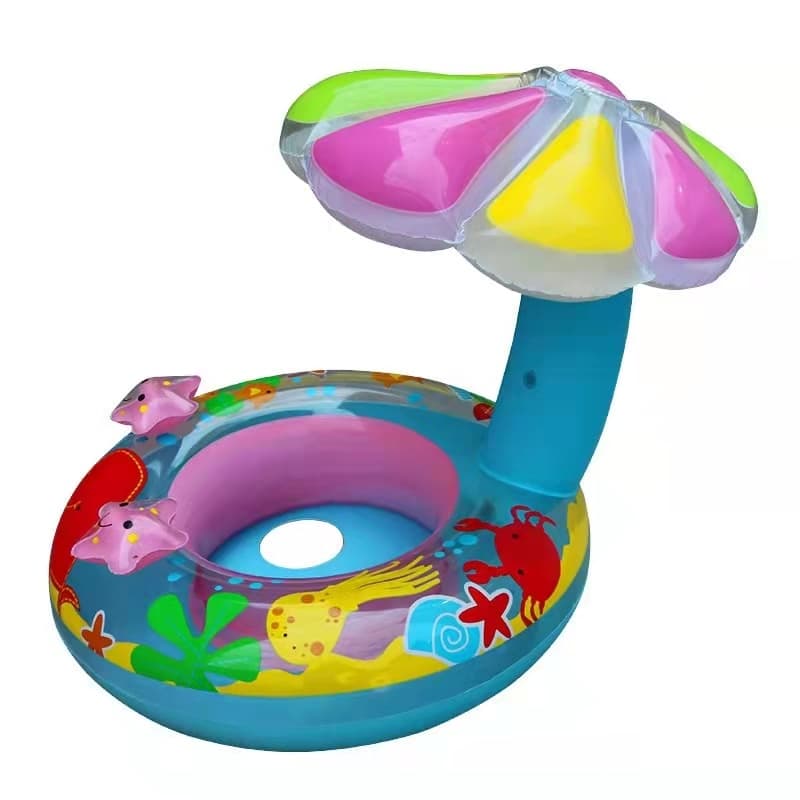 Boia Bote De Bebê Fralda Cobertura Infantil Inflável Cogumel 65cmFUTURO ONLINE