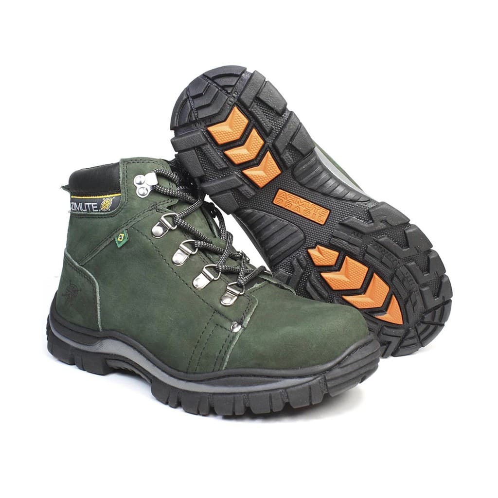 Tenis Coturno ADV 910 Azimute Couro Bovino e Palmilha Gel