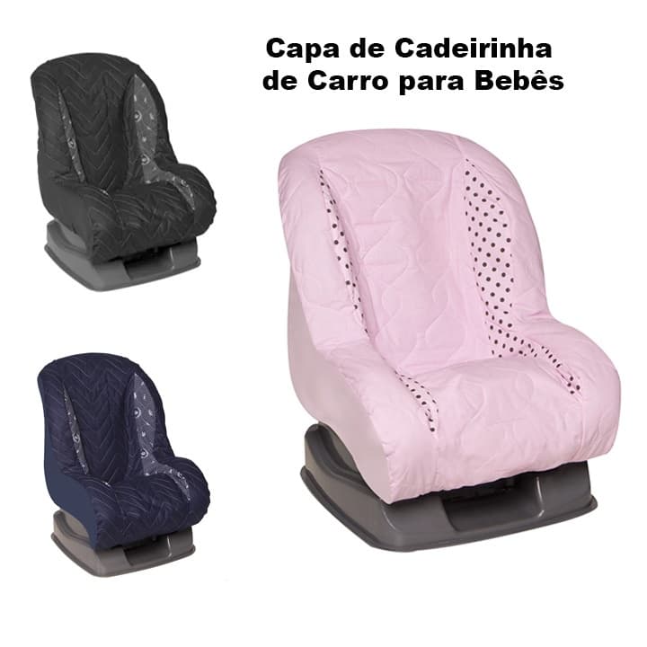 Capa Cadeirinha de Carro para Bebês com protetor de cinto - PRONTA ENTREGA