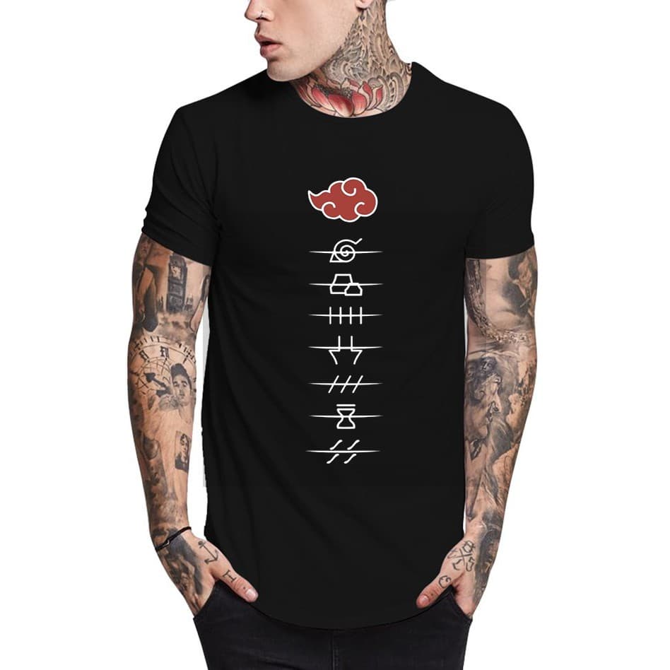 Camisa Akatsuki Masculina Camiseta Naruto Itachi Anime Excelente!