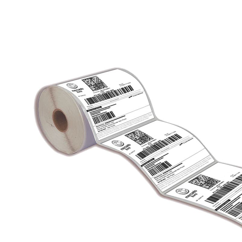 Etiqueta adesiva de envio 100x150mm 10x15cm Térmica (sem ribbon) impressora térmica - Rolo 30m
