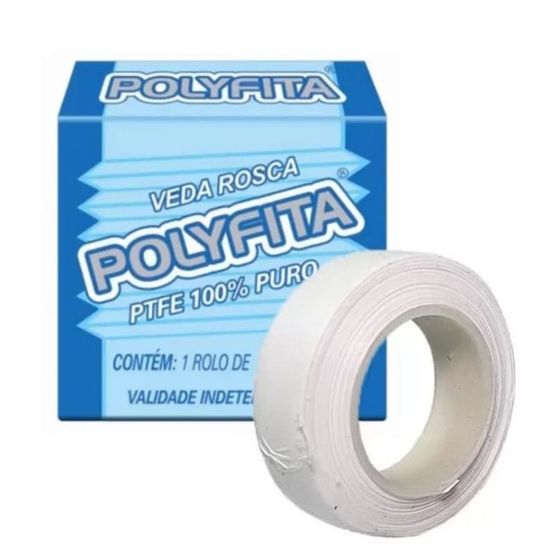 Fita Veda Rosca Polyfita Teflon 18MM X 10 METROS