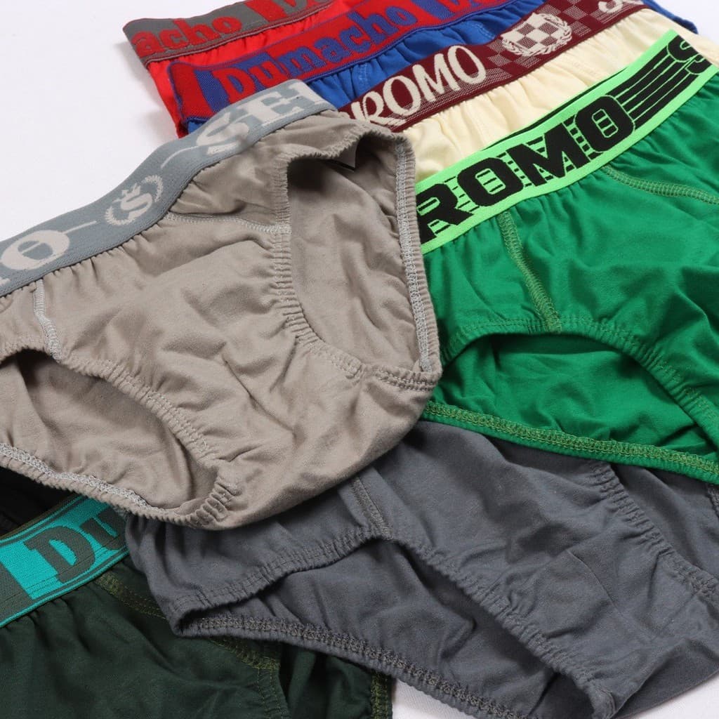 Kit 10 Cuecas Adulto Masculina Algodão Básica Cós Elástico Estampado