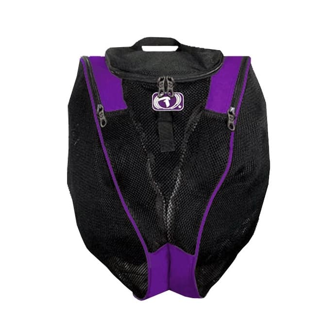 Mochila para Inline Patins, Capacete e Kit Proteção Bag Traxart Inline Roxo Profissional