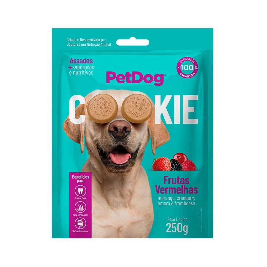 Biscoito Para Cães Petdog Cookie Vários Sabores 250g