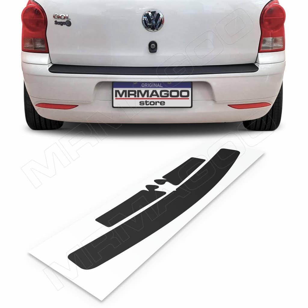 Soleira da Mala Adesivo para Carro GOL G4 Proteção Externa e Interna 3 peças Acessórios para Carro MRMAGOO