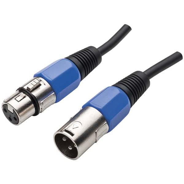 Cabo Microfone Xlr Canon Macho E Fêmea Balanceado 5 Mts