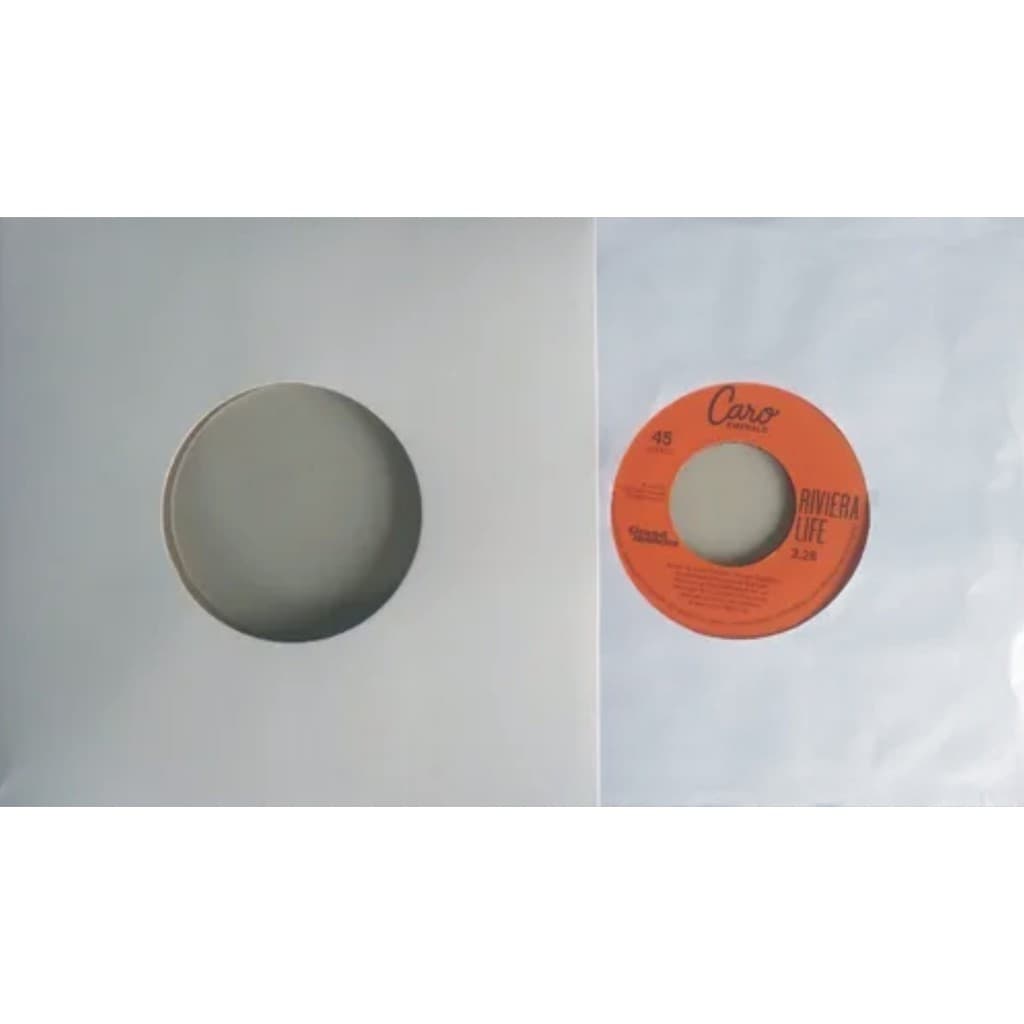 30 Capas pequenas Disco Vinil Compacto 7' -  + 30 plasticos internos  + 30 plasticos externos