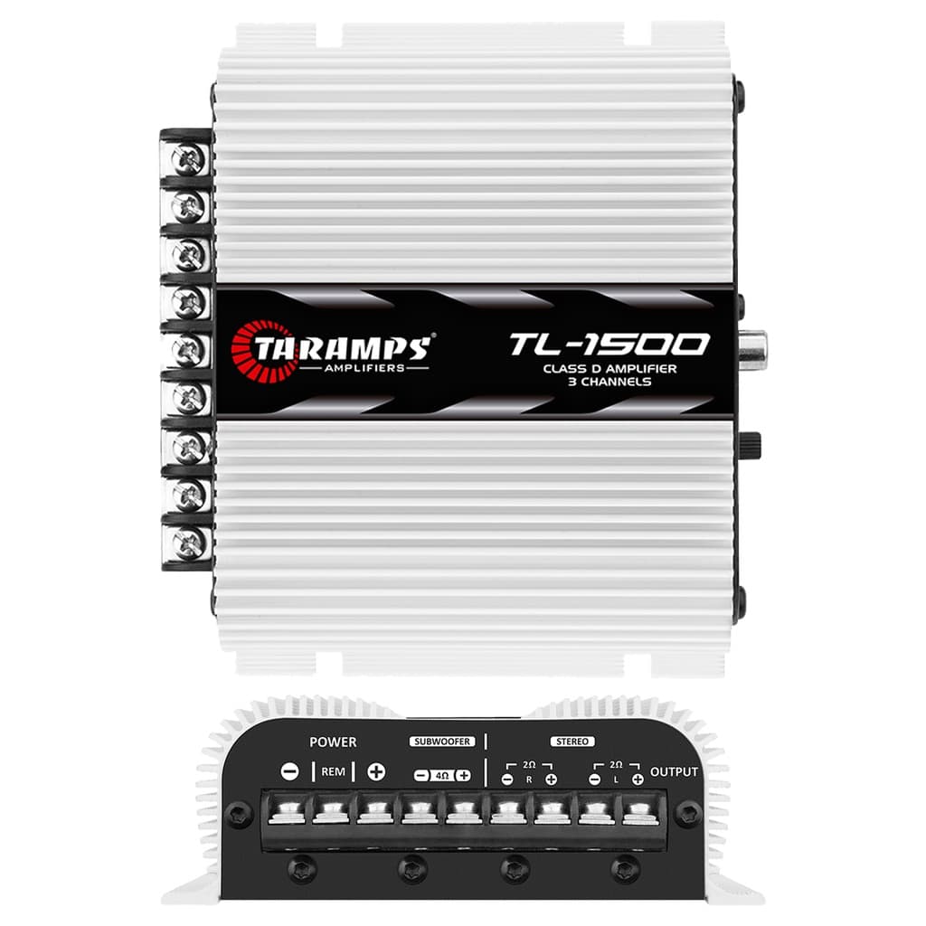 Módulo Amplificador Potência Taramps TL 1500 3 Canais 390W RMS .