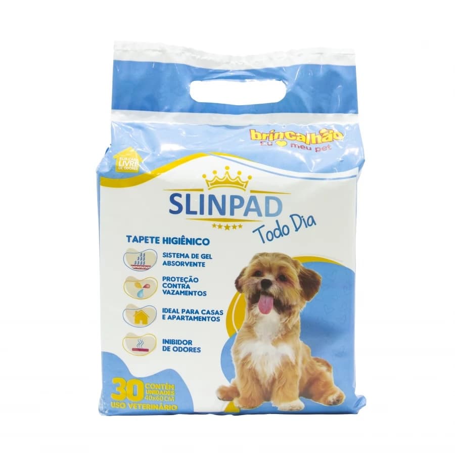 Tapete Higiênico para Cães Brincalhão Slinpad com 30 unidades