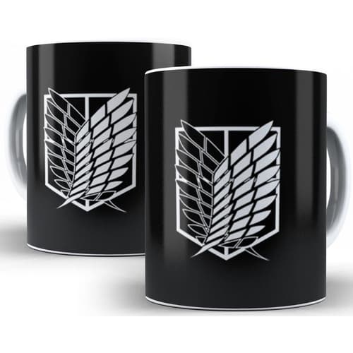 Caneca Asas Da Liberdade Attack On Titan Snk Anime Oferta!
