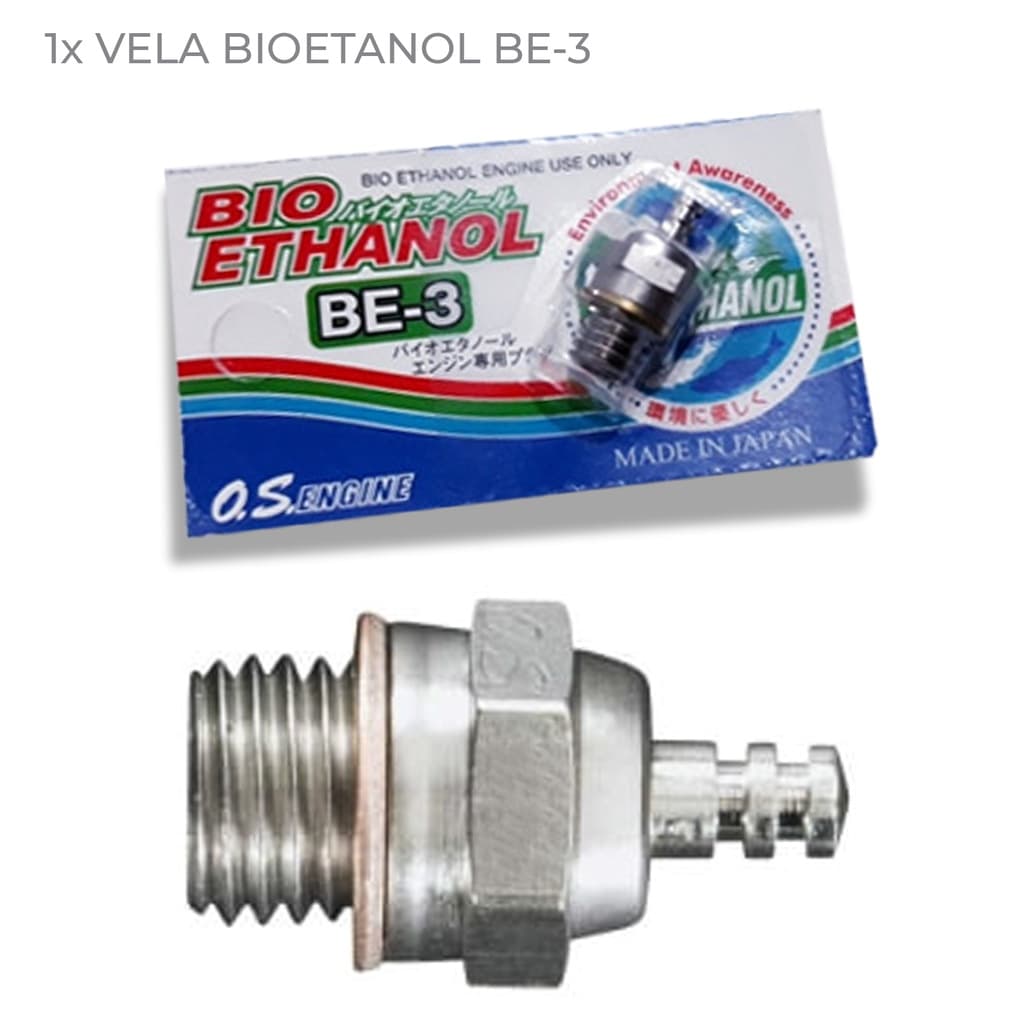 Vela Bioetanol BE-3 p/ Aeromodelo Motor O.S. Ax-be