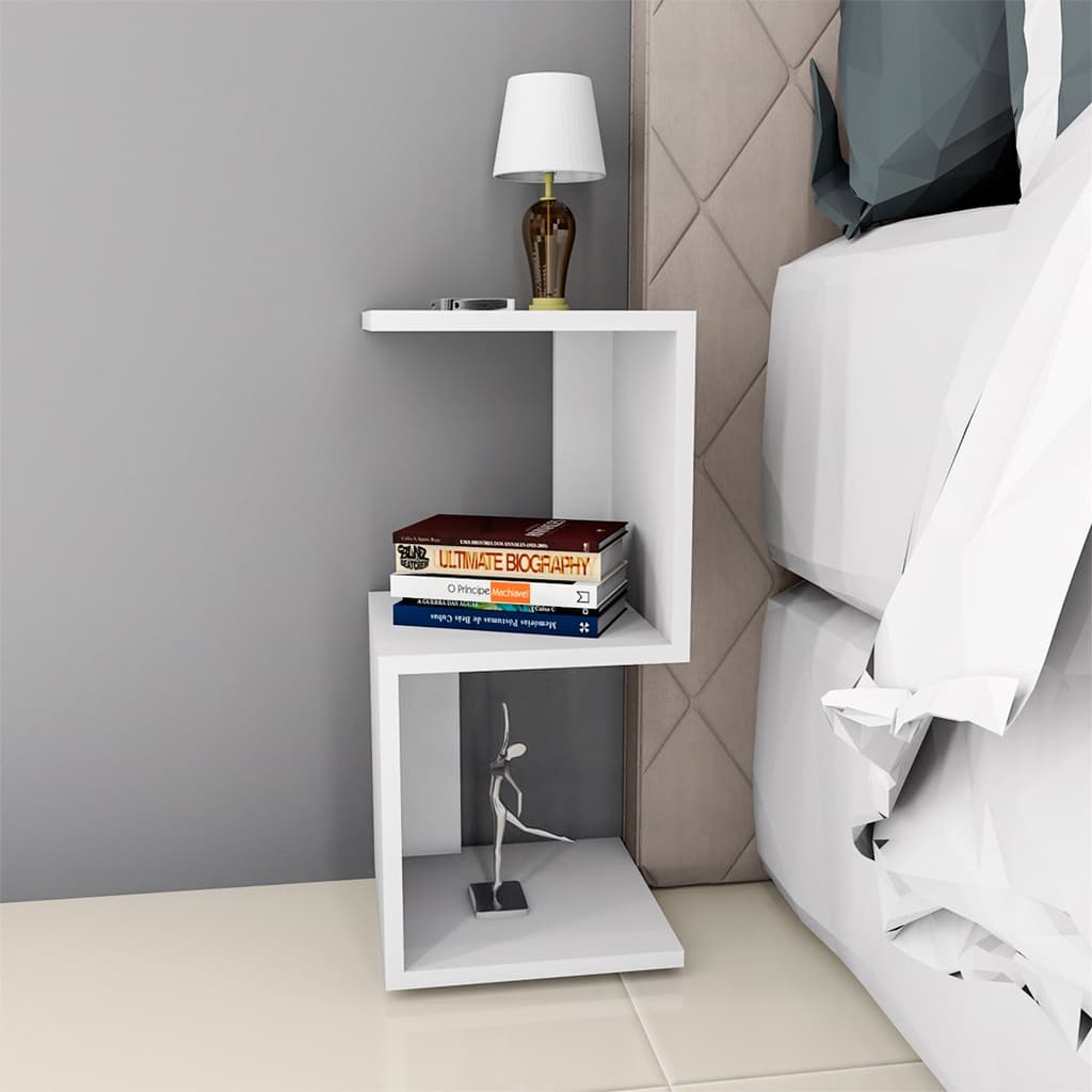 Mesa de Cabeceira Decorativa Moderna Modelo S Para Quarto