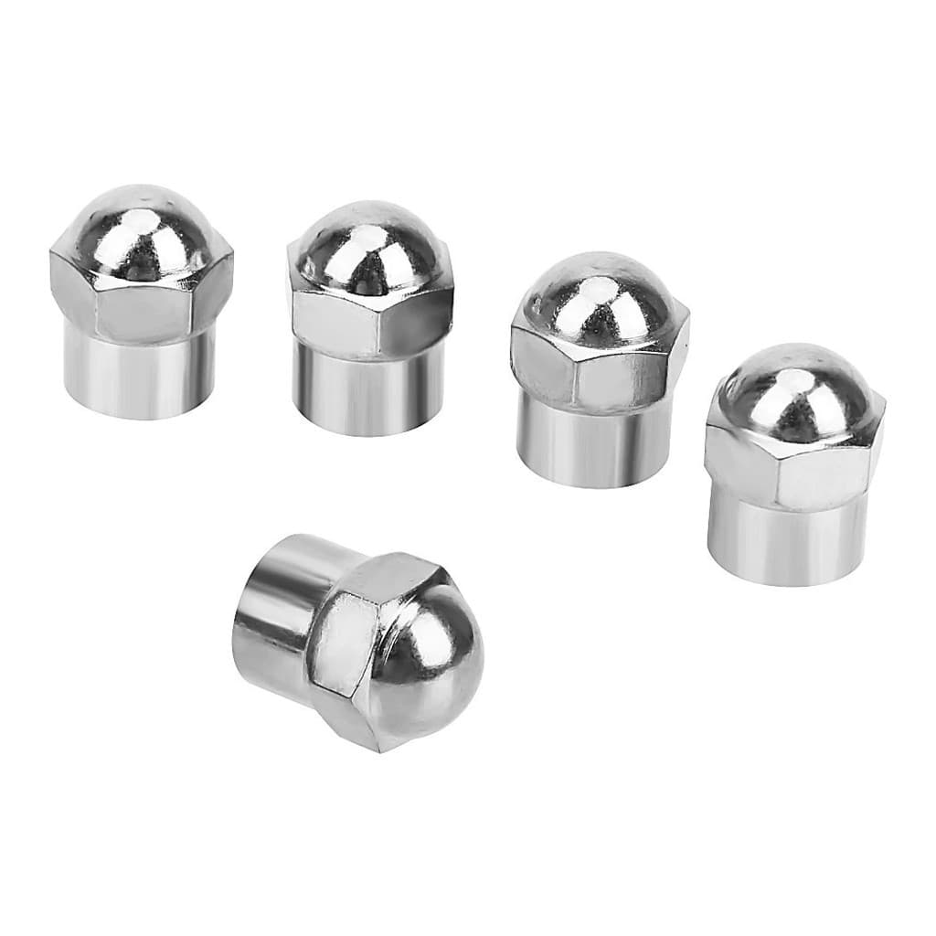 Kit 8 Unidades  Pinos Bico Pneu Cromado Roda Válvula Universal