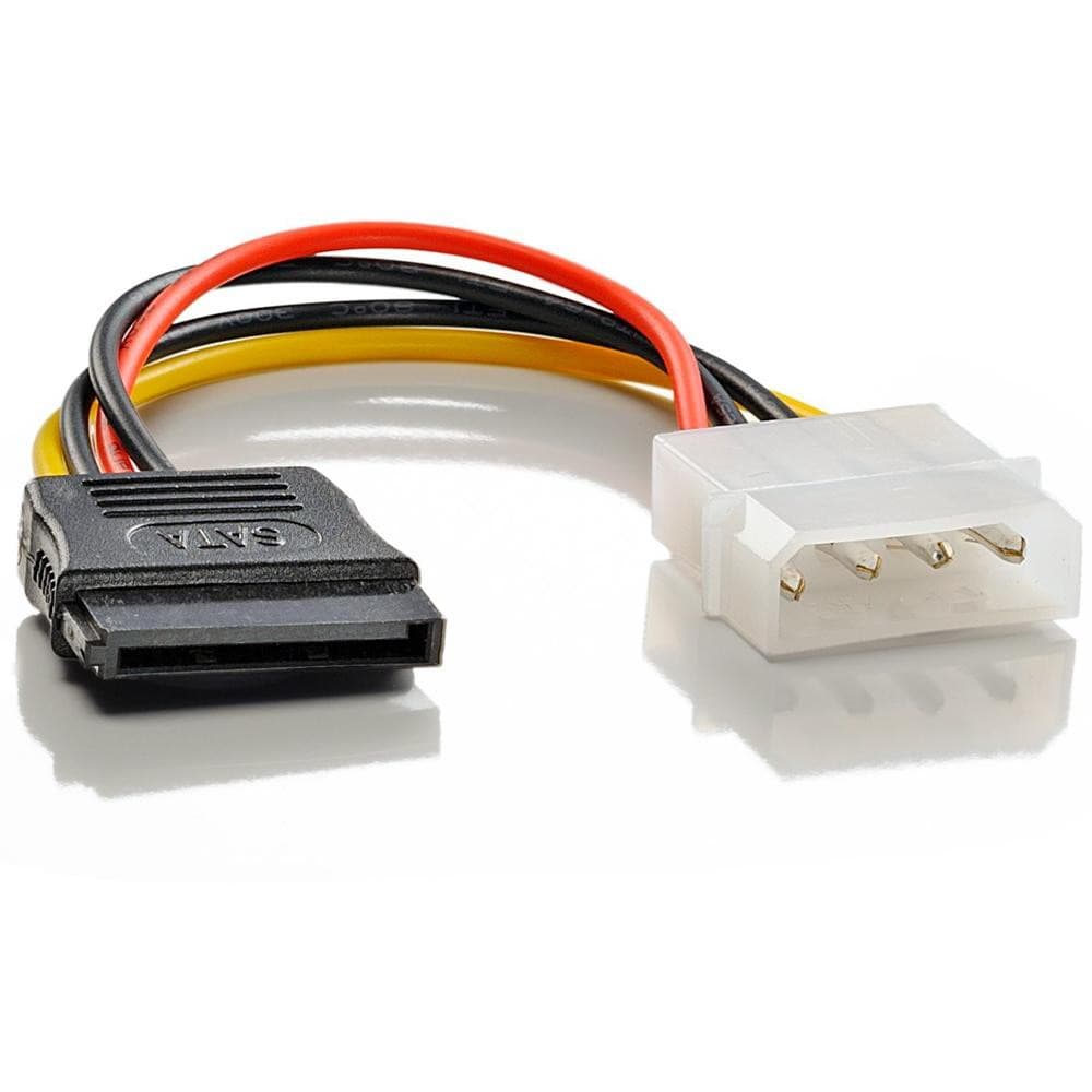 Adaptador Molex IDE 4 pinos PSU Fonte Conversor para SATA de Energia