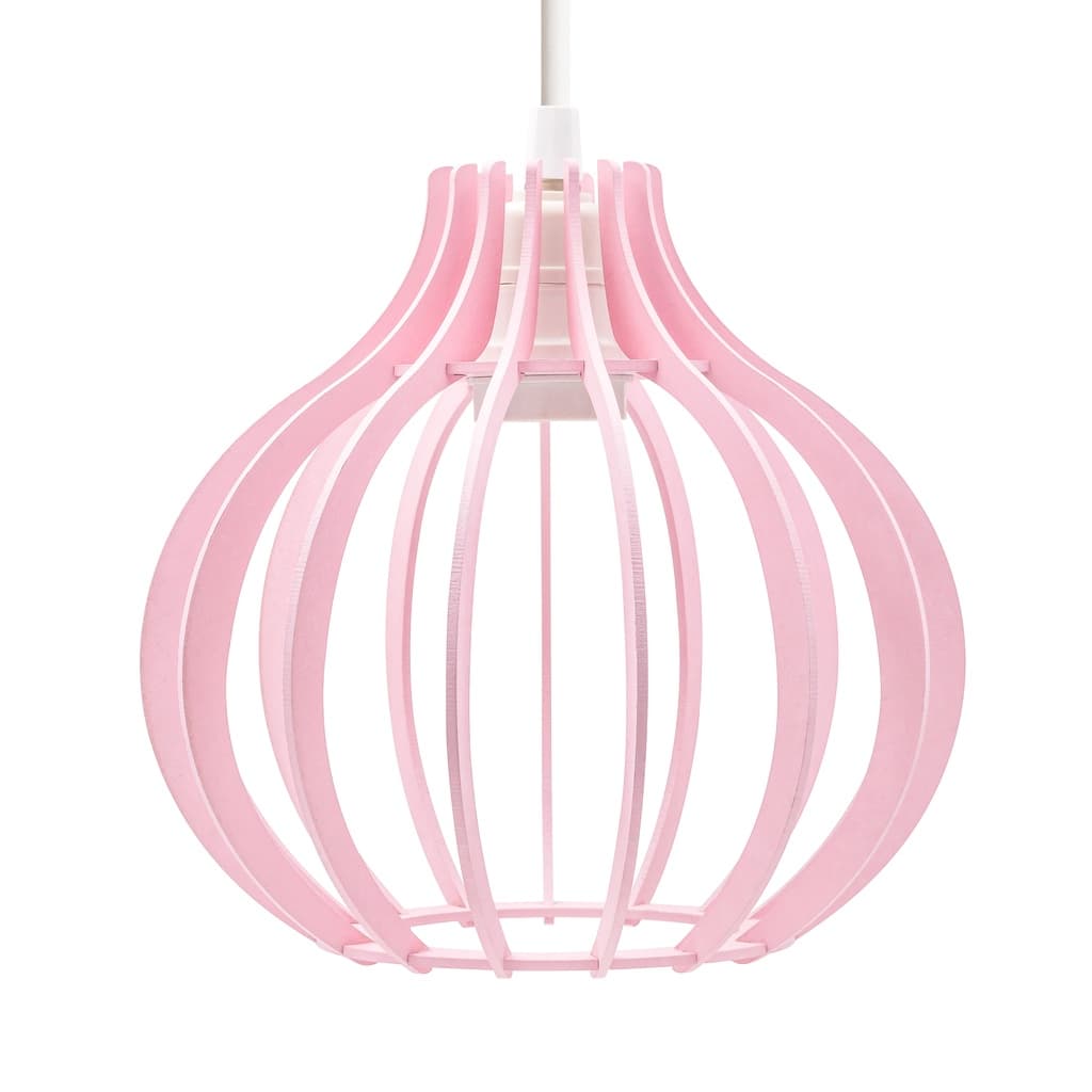 Luminária de Teto Pendente GOTA ROSA QUEIMADO Modelo Europeu Luminária de Teto Decoração Quarto Menina ou Bebê Sala Varanda Gourmet
