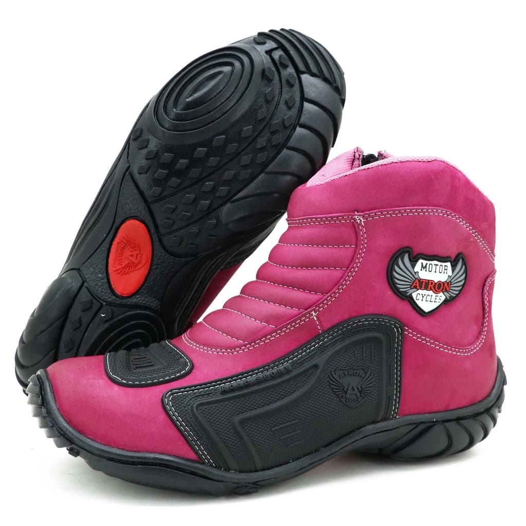 BOTA MOTOCICLISTA 33AO46 COURO BORRACHA 283 KM BORDO NBK