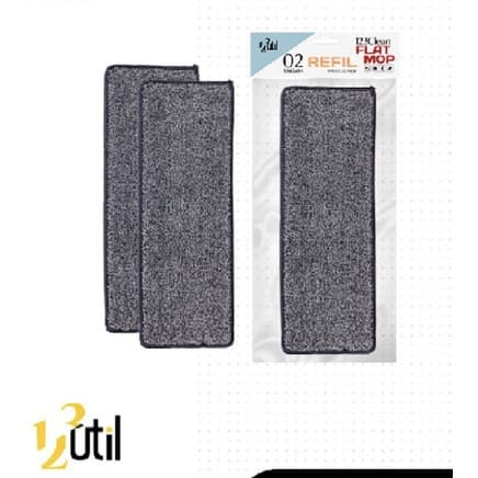 Kit 2 Refil Microfibra Flat Mop Lavador Esfregao Limpa Seca