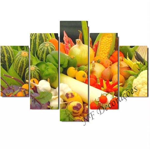 Quadros Legume Decorativo Nutricionista  Hort Fruta  06mmmdf pxx0204