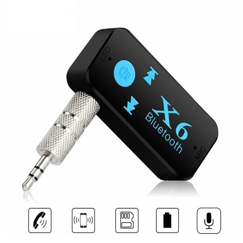 Mini X6 Bluetooth 4,1 Receptor 3,5mm Aux com entrada micro sd