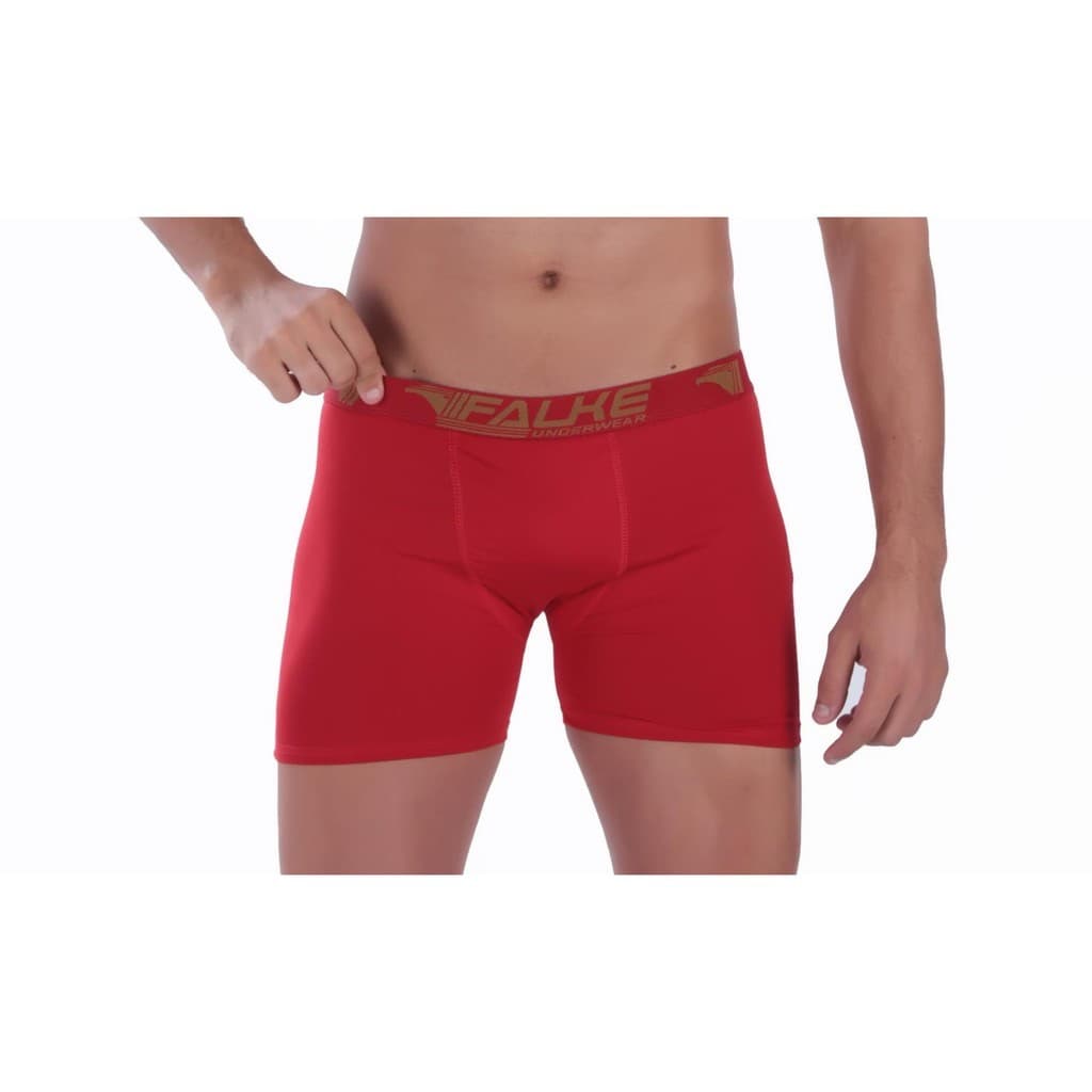KT3 Cuecas Box Boxer Em Microfibra Lisa/ Estampada Falke