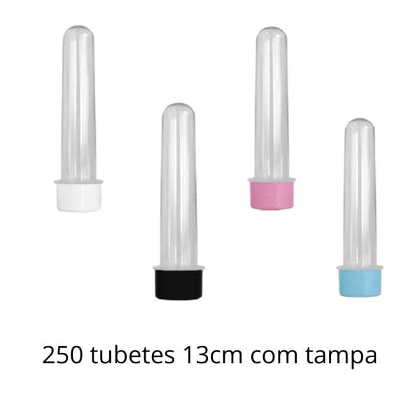 250 Tubete 13cm - Atacado - Tubo De Ensaio Festa Tub