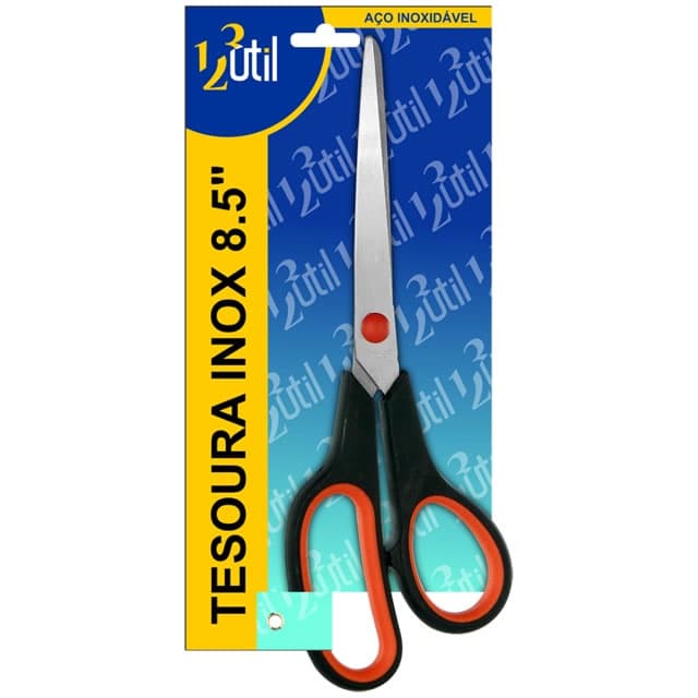 Tesoura De Inox Com Ponta Fina 8,5"