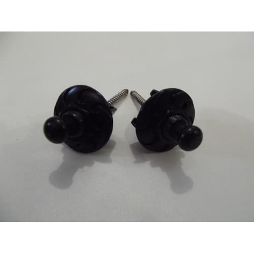 Trava De Correia Strap Lock Earth Guitar Violão Violas Preta