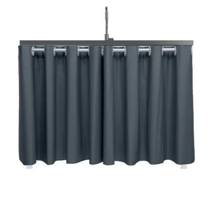 Cortina Para Pia Grande 280x80cm De Altura PVC Impermeável Balcão Cozinha Lavanderia