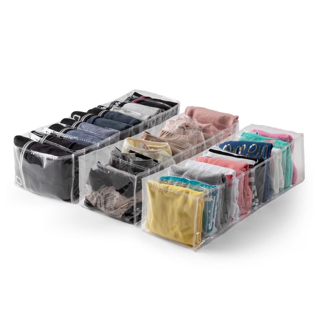 Organizador de gaveta colméia kit com 3 unidades 10 divisões