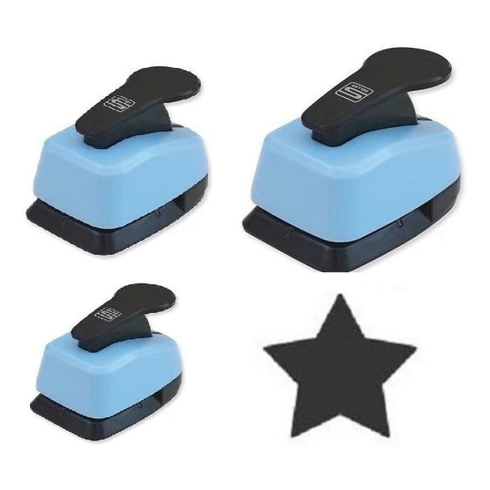 Kit 3 Cortador Furador Eva Estrela - 16mm 25mm 38mm Aguardamos Sua Compra . envio rapido