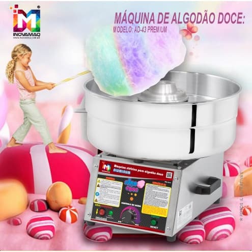 Máquina P/ Algodão Doce Ad-43 C/ Frete Grátis E 12x S/juros