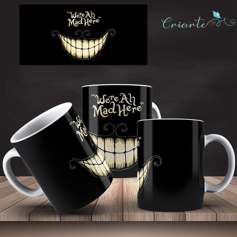 Caneca Porcelana Coleção Alice no País das Maravilhas  #17