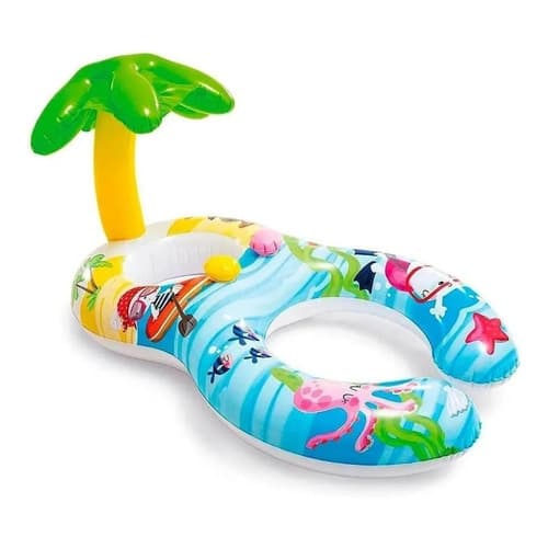 Boia Com Cobertura Para Mamãe E Bebe Colorida Intex