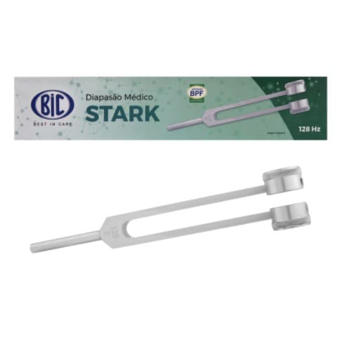 Diapasão Médico De Alumínio BIC 128 CPS Com Fixador