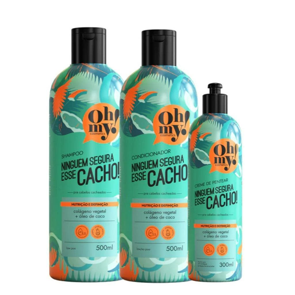 Kit Ninguém Segura Esse Cacho Oh My! 3 Produtos Liberado Low