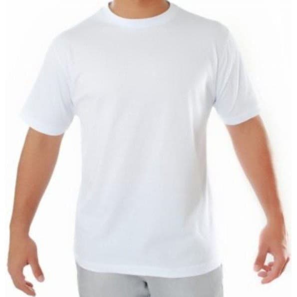 Camiseta branca 100% poliéster de qualidade (Malha Premium 185 de gramatura - Anti-Pilling)  a melhor para sublimação!