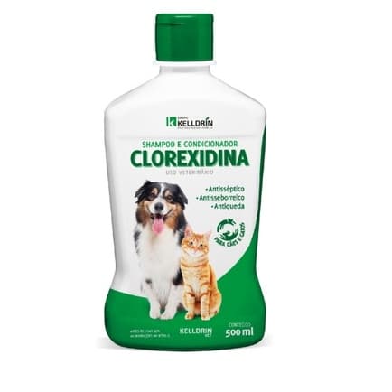 Shampoo Clorexidina Kelldrin 500 ml 5 em 1