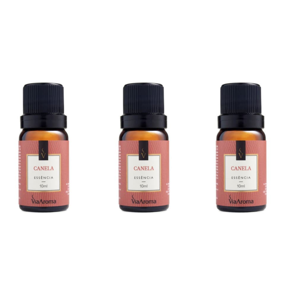 3 un Essências Canela - 10Ml Via Aroma