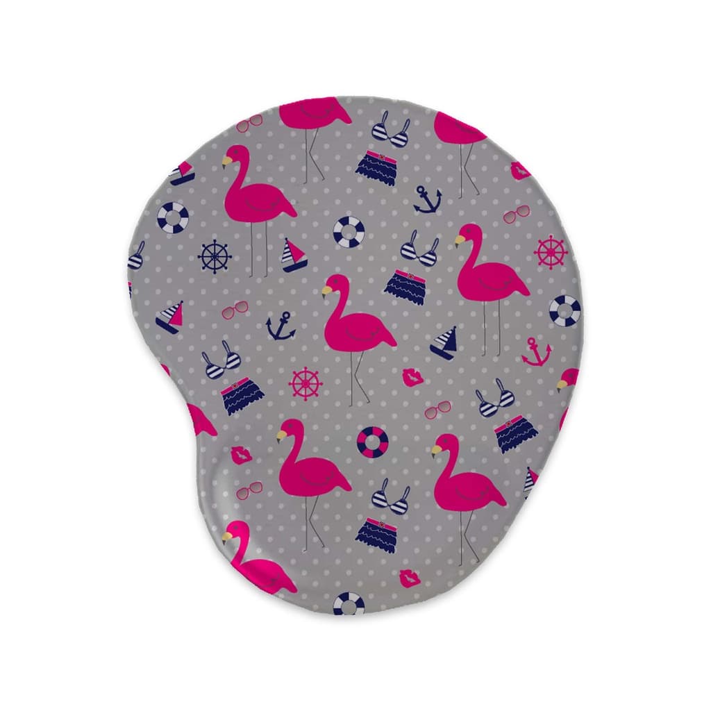 Mousepad – Flamingo - Ergonômico Apoio De Punho Pulso