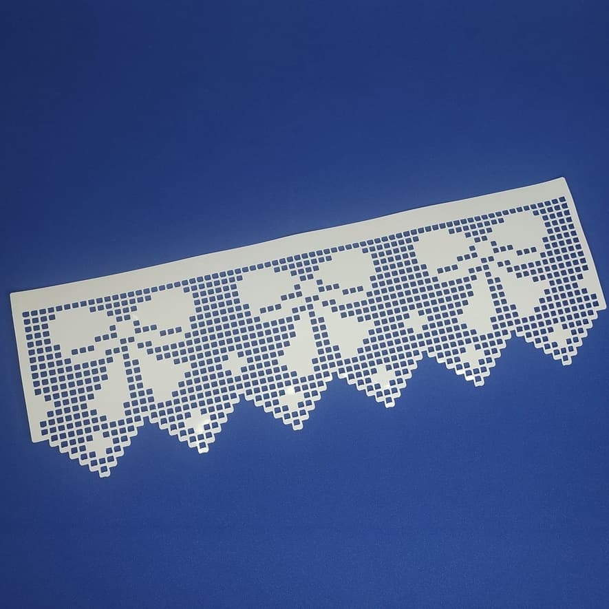 Stencil para Pintura Bordado Laços - 10x30 cm Natal