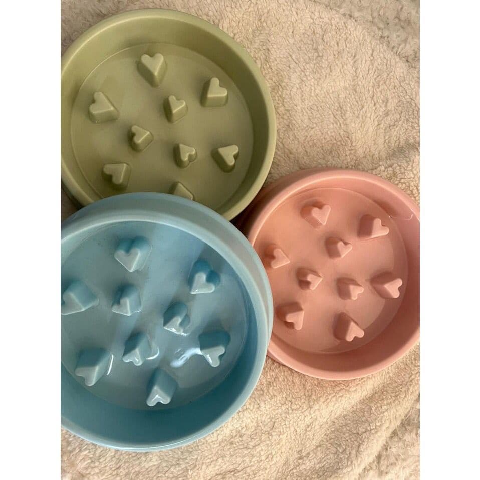 Comedouro modelo Coração para Cachorro e gatos Pets