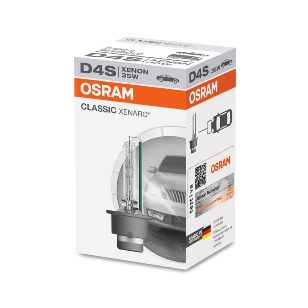 Lâmpada Osram Xenon Classic Xenarc 66440 CLC D4S 35W 4150K Garantia de 4 anos P/ Carro Caminhão