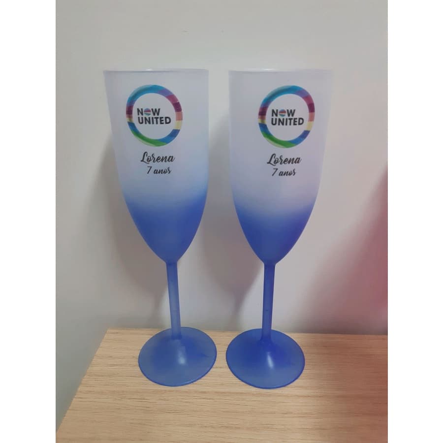 10 Taça champanhe Degrade Fosca - Personalizada