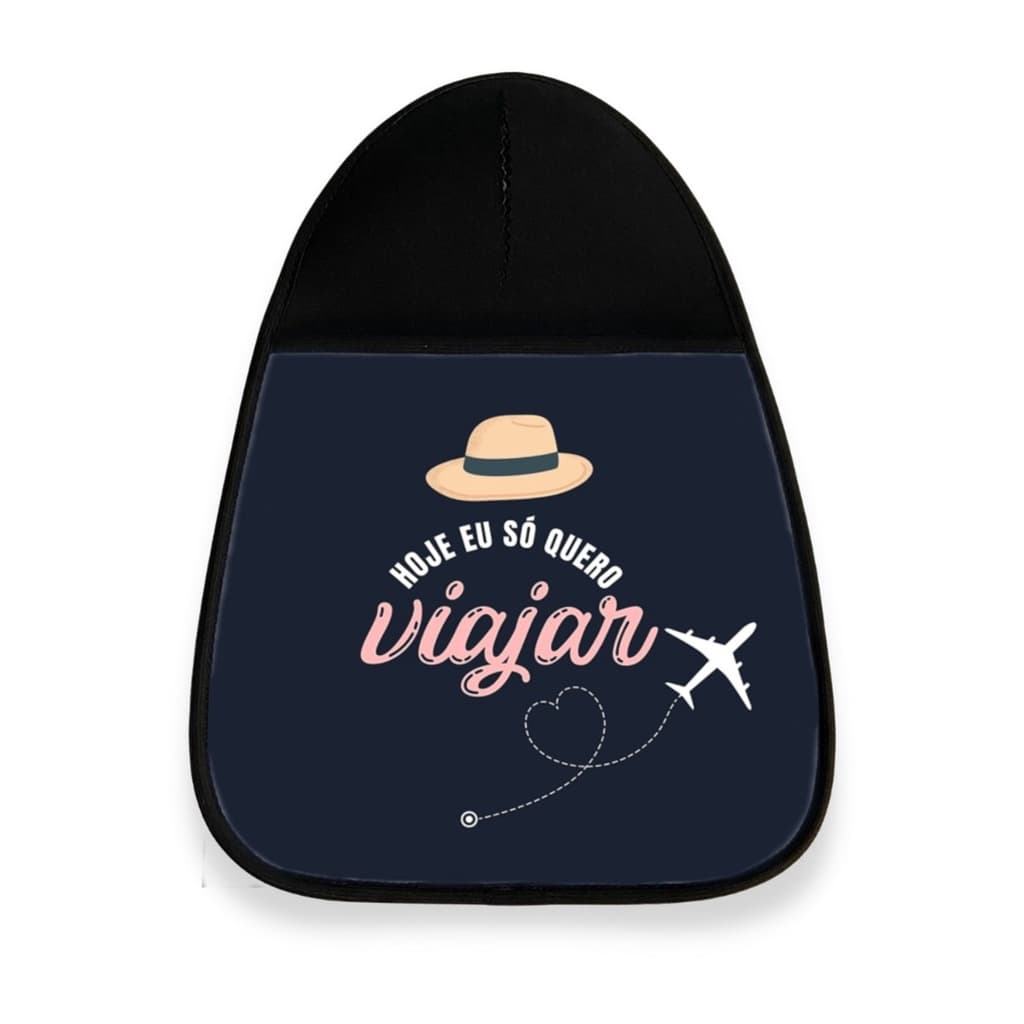 Lixeira Lixo Para Carro Neoprene Hoje Eu Só Quero Viajar