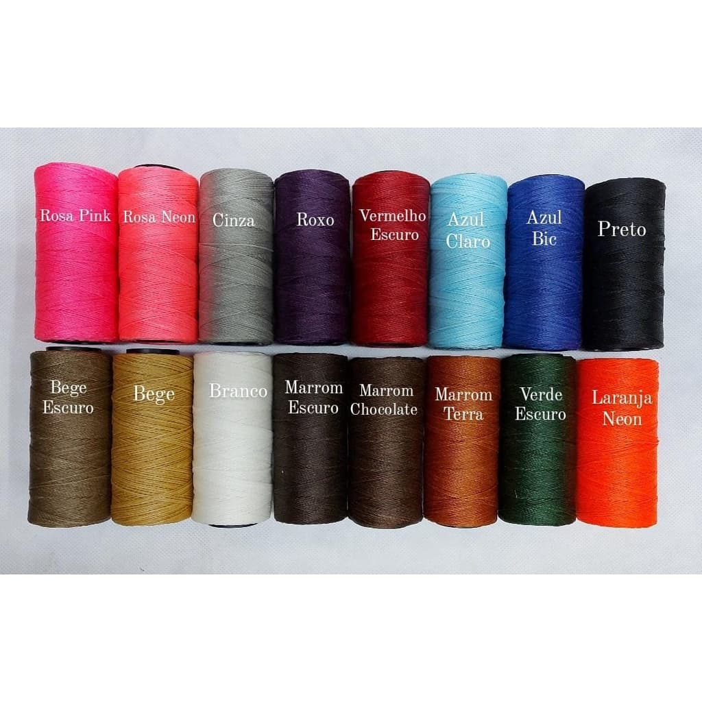 Linha Cordão Fio Encerado Cordone 100gr Várias Cores - Aproximadamente 160 mts