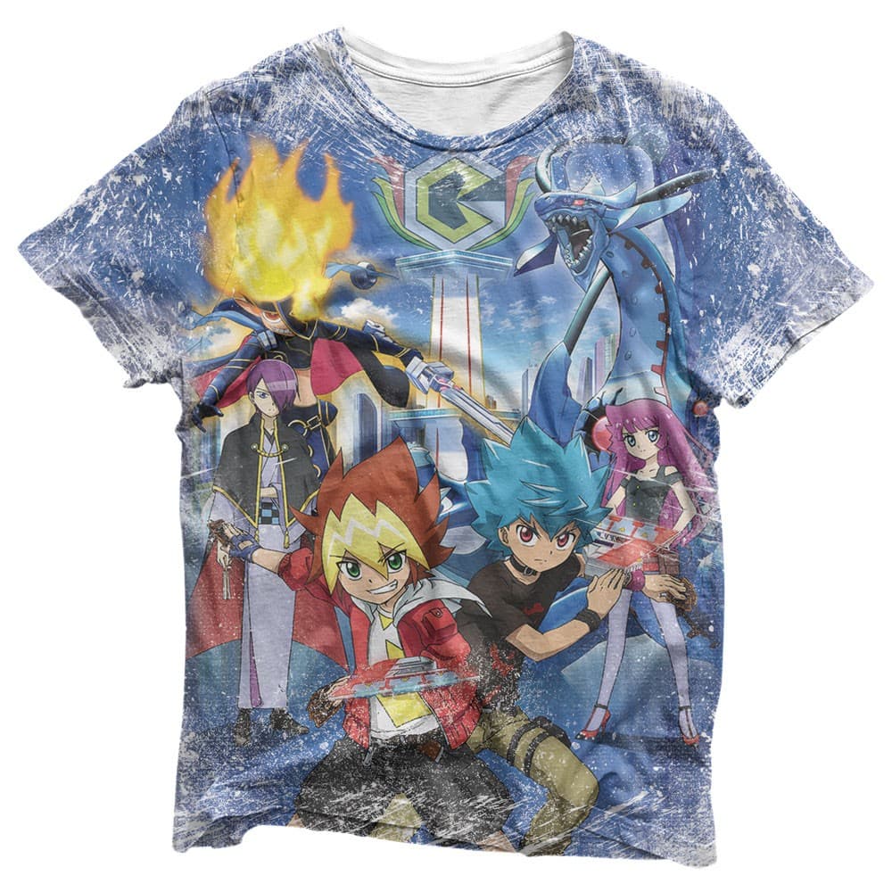 Camisa Yu Gi Oh Sevens Personagens - Camisas Yu Gi Oh Sevens Estampa Total