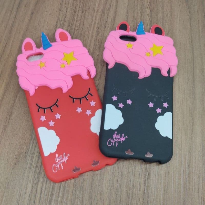 Capa capinha de celular infantil iPhone 6 unicórnio desenho infantil/ iPhone 6
