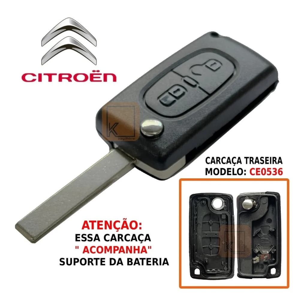Carcaça Chave Canivete Original C3 2013 2014 2015 2016